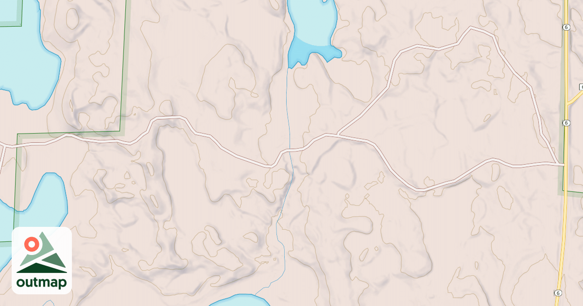 Map of EAST LACROIX LAKE