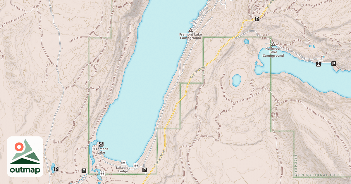 Map of FREMONT LAKE