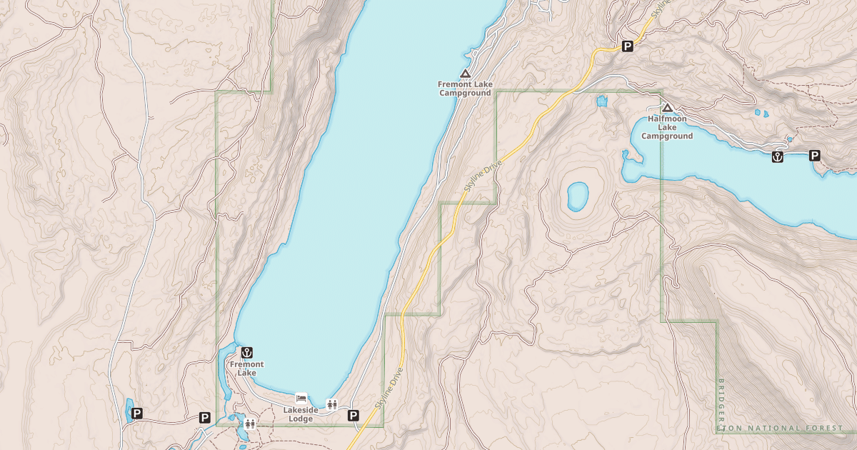 Map preview of FREMONT LAKE