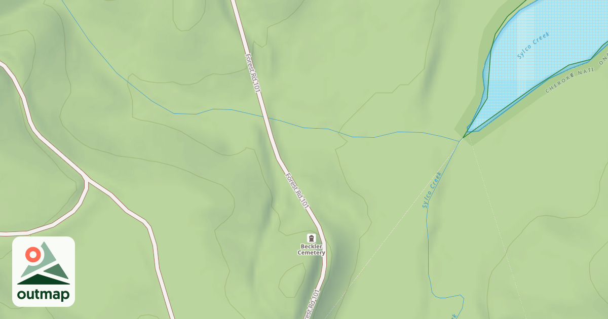 Map of BAPTIST CAMP SPUR