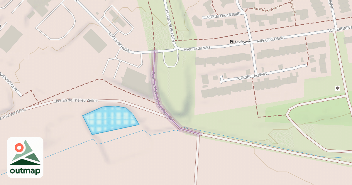 Map of Chemin d'Andresy à Bostemont