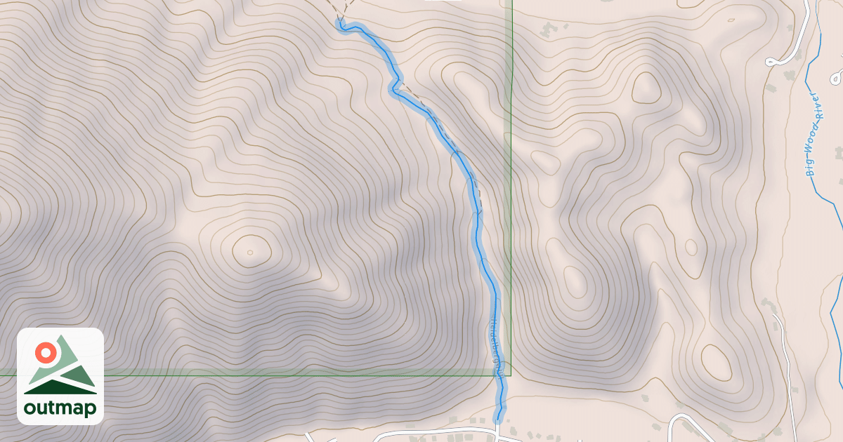 Map of Wanderer's Way - Heidelberg Hill Trail