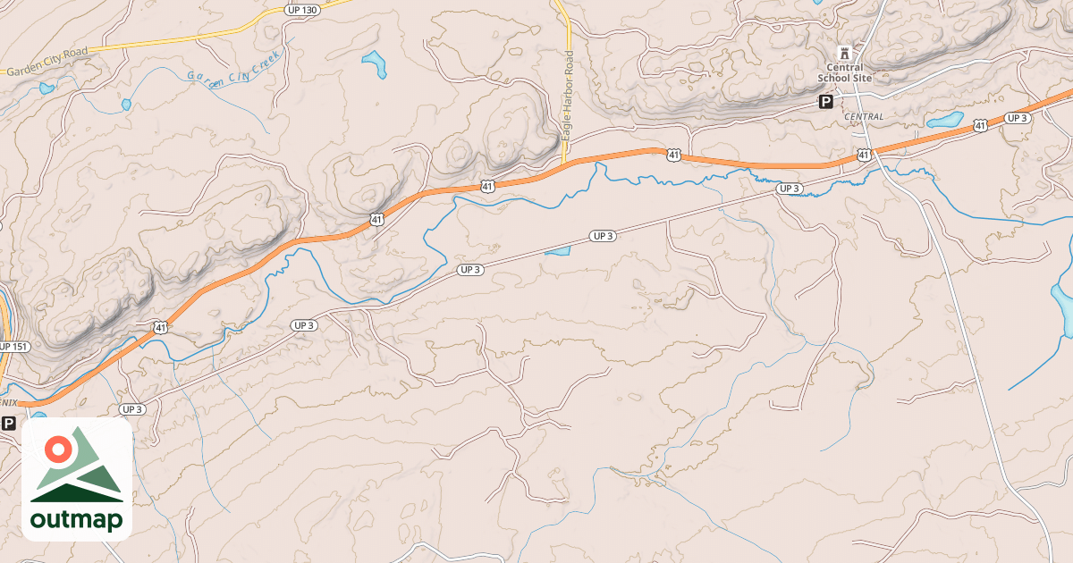 Map of Keweenaw State Trail