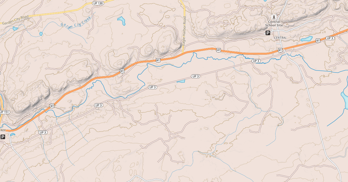 Map preview of Keweenaw State Trail