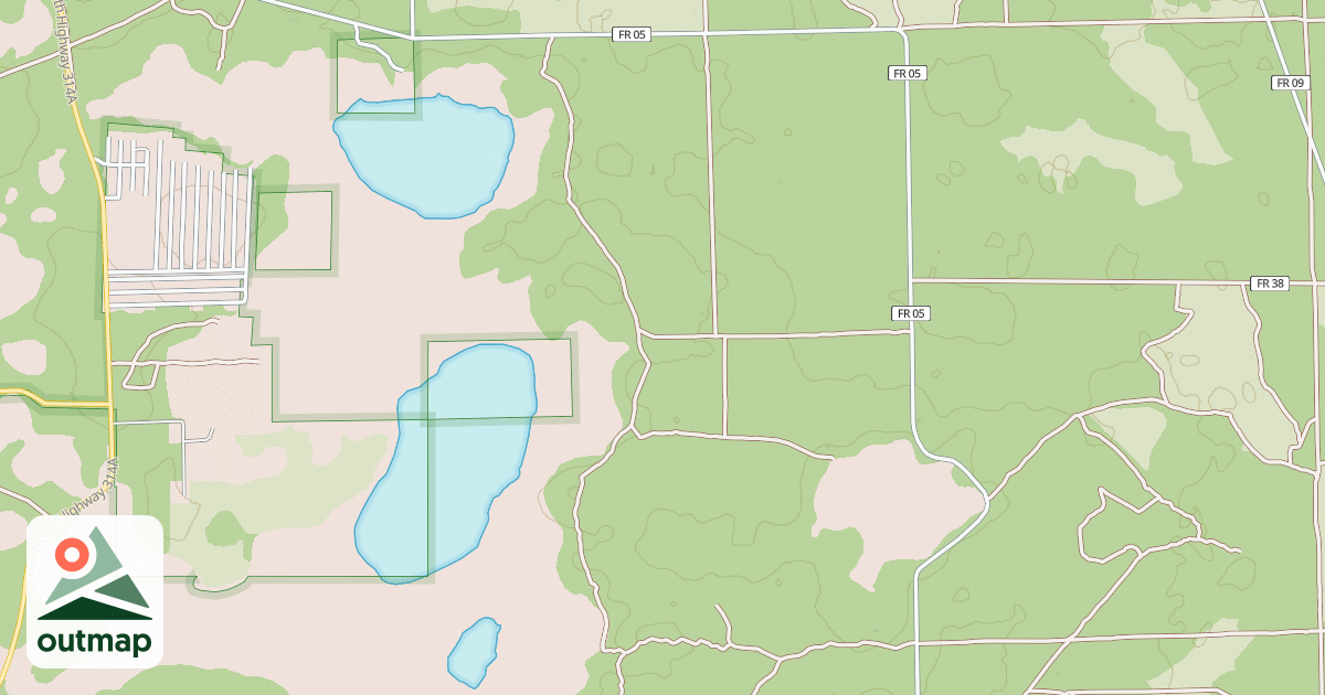 Map of LAKE JUMPER