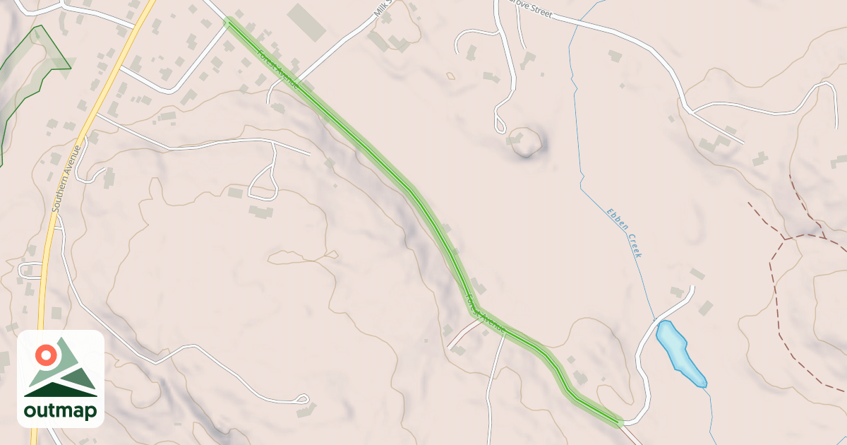 Map of Forest Avenue