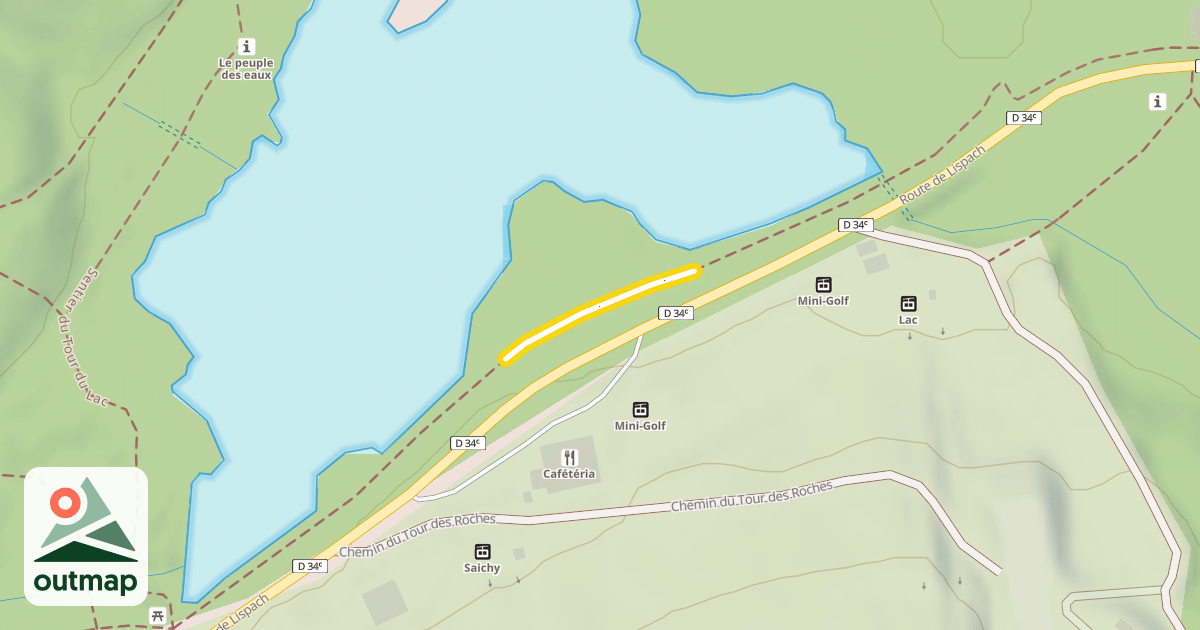 Map of Sentier du Tour du Lac
