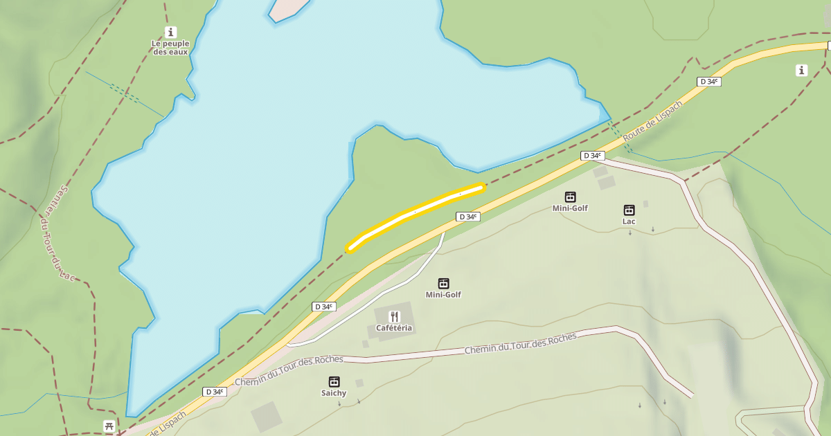 Map preview of Sentier du Tour du Lac