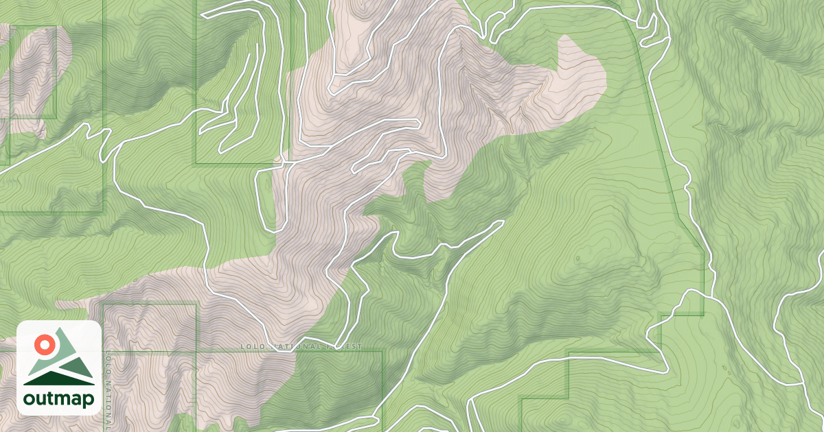 Map of DEEMER PEAK