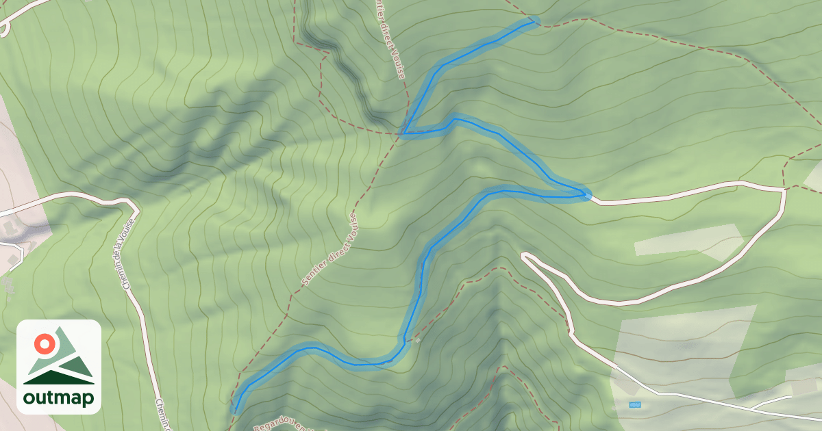 Map of Chemin de la Chapelle de Vouise