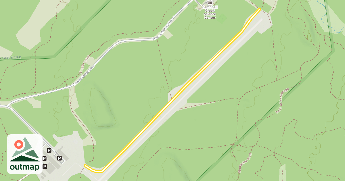Map of Campbell Airstrip Trail
