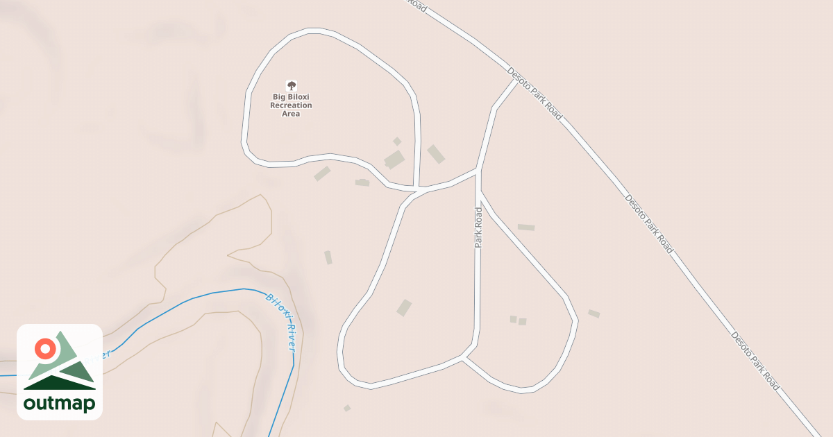 Map of BIG BILOXI REC AREA