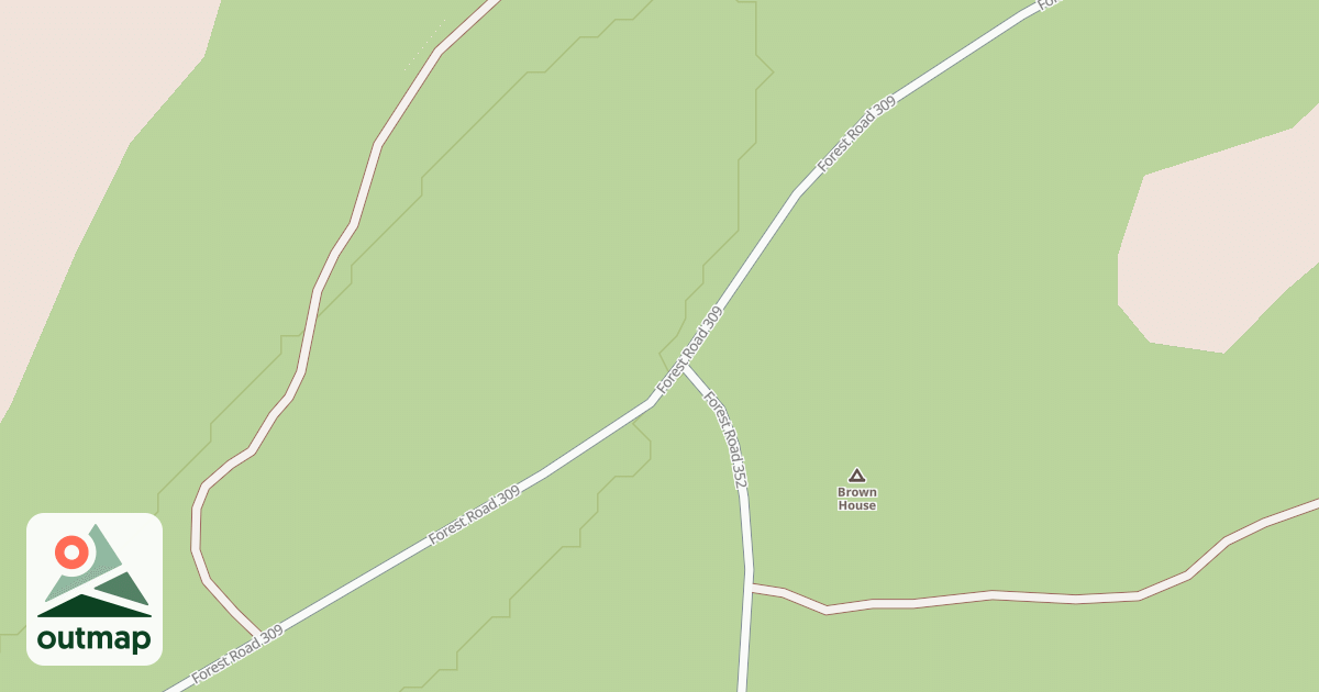 Map of BROWN HOUSE