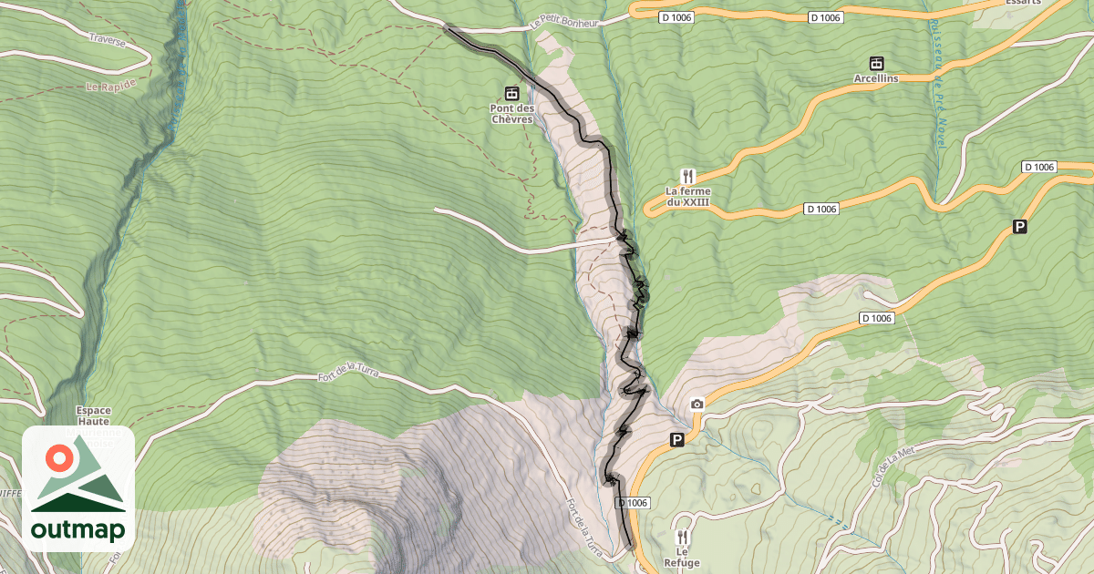 Map of Sentier de la Ramasse