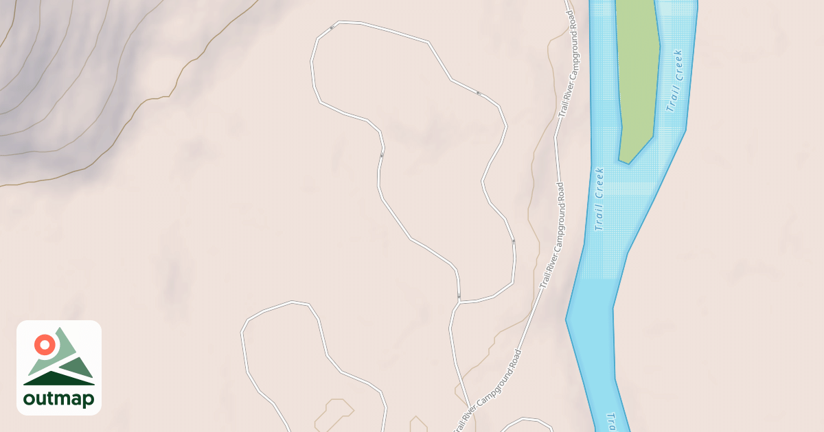 Map of TRAIL RIVER RIVER TERRACE LOOP
