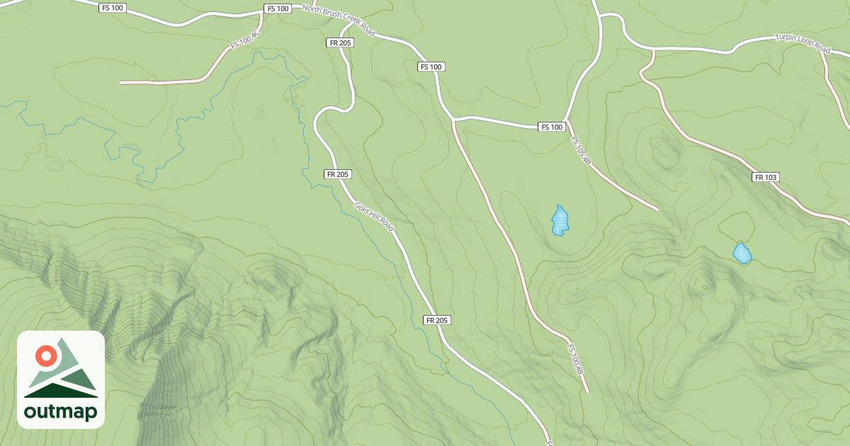 Map of GOLD HILL