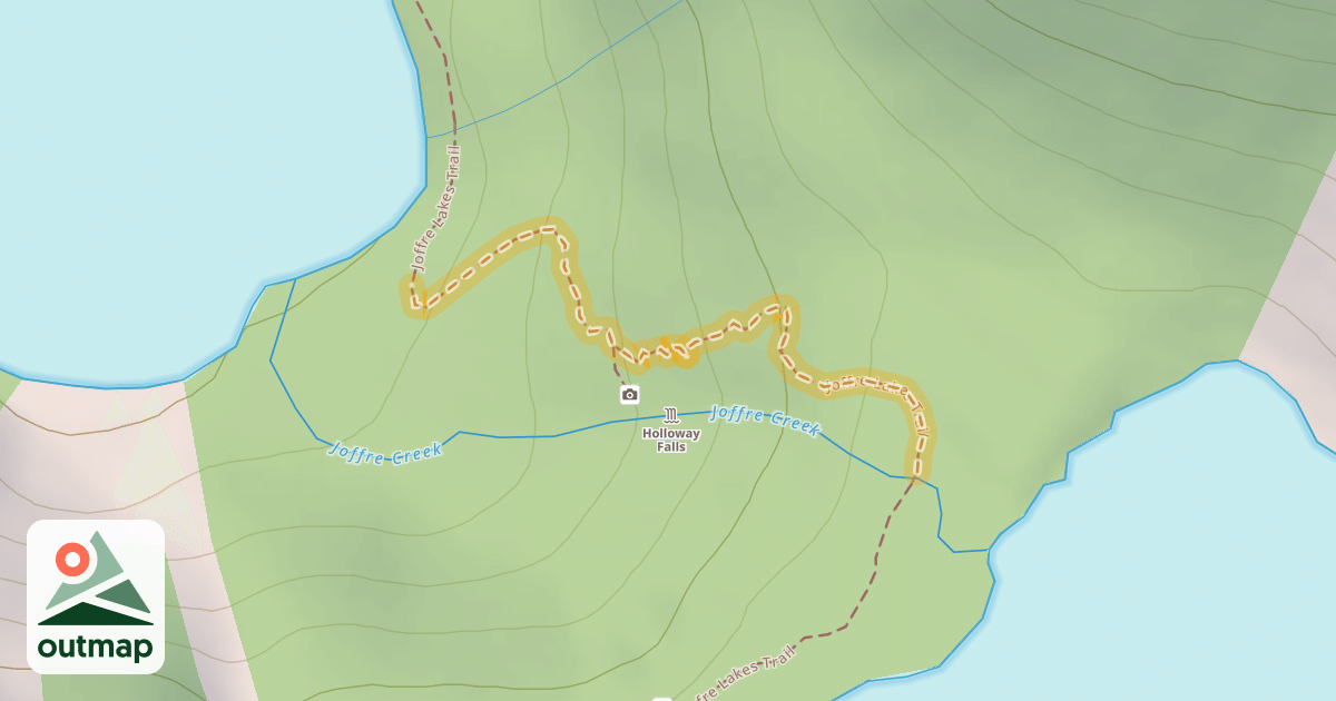 Map of Joffre Lakes Trail