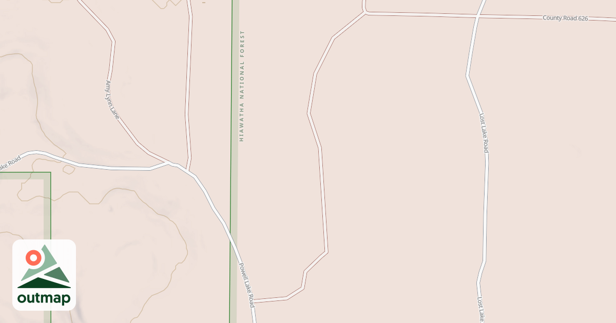 Map of POWELL EAST