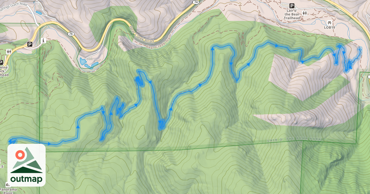 Map of Rutabaga Ride Trail