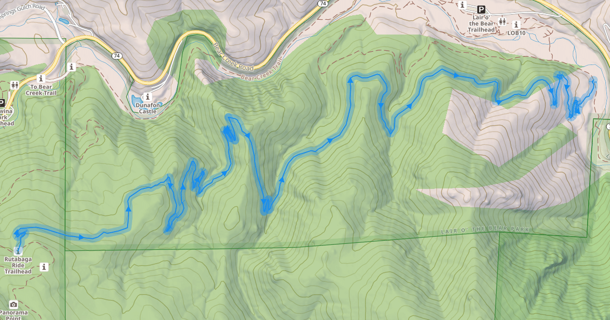 Map preview of Rutabaga Ride Trail