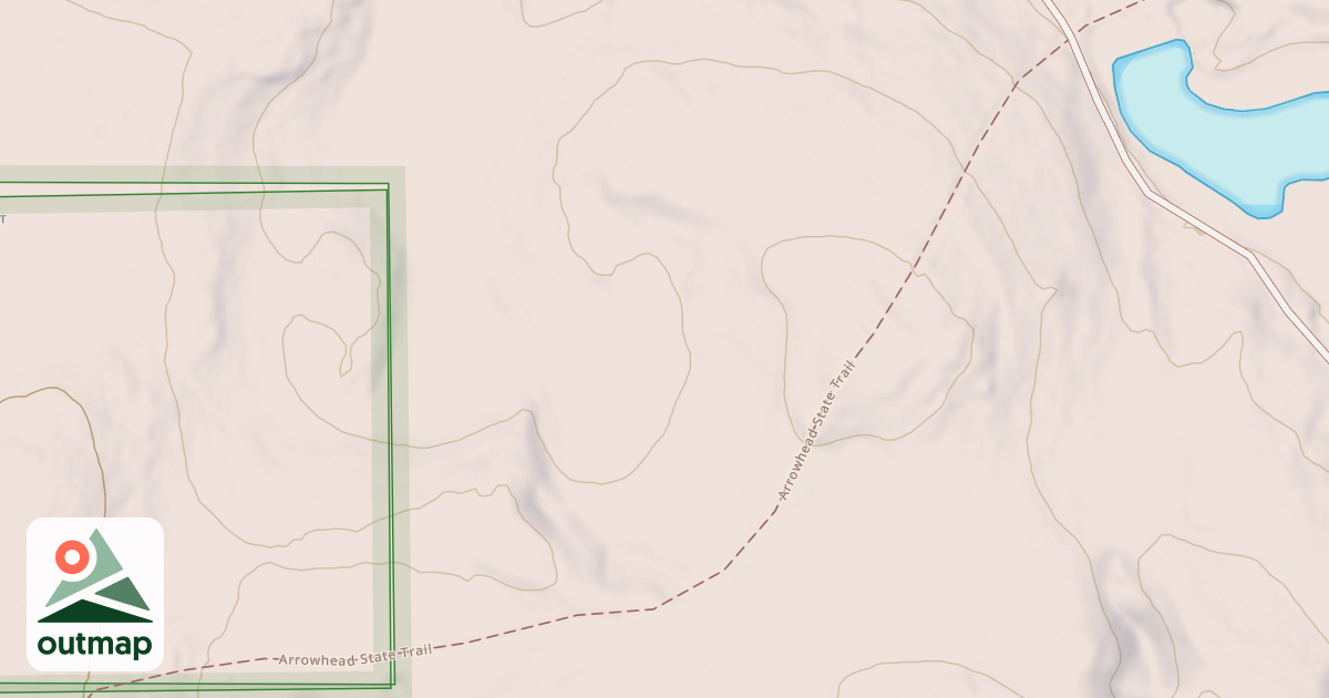 Map of David Dill-Arrowhead State Trail