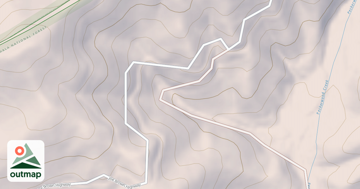 Map of PECKERWOOD