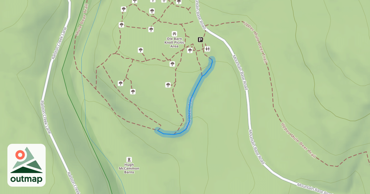 Map of Mule Deer Trail