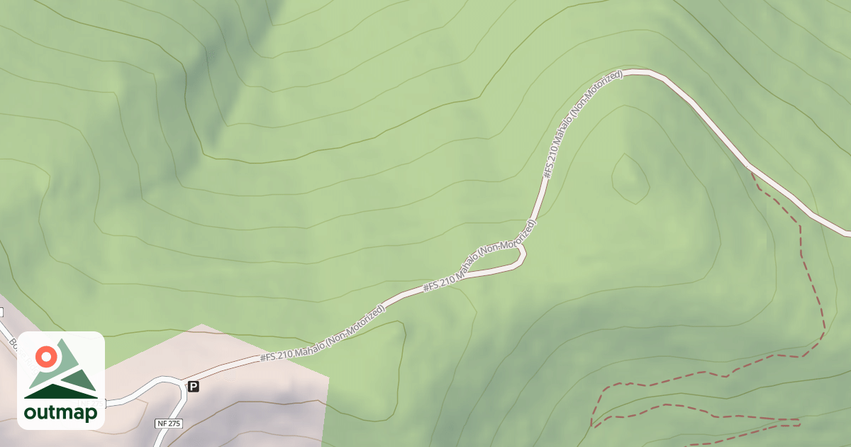 Map of GARDINER PEAK SPUR C
