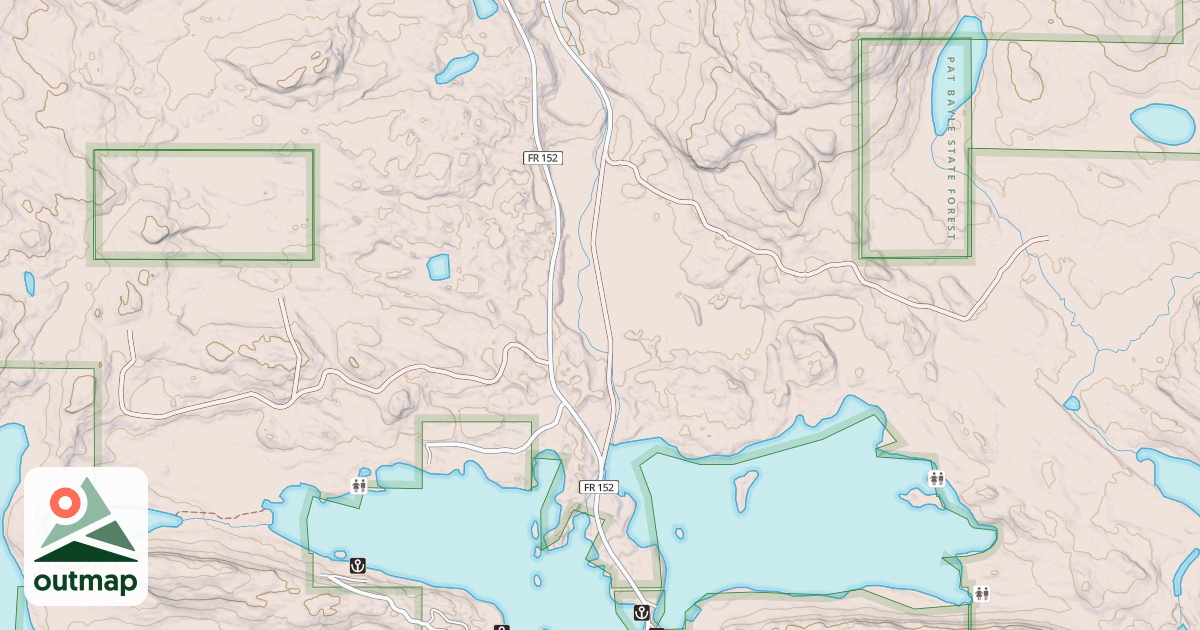 Map of EXPRESSWAY SNOWMOBILE ROUTE