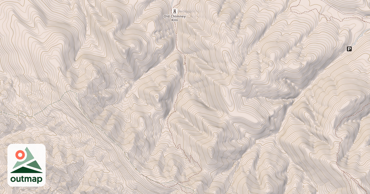 Map of Allen Canyon-Pole Canyon