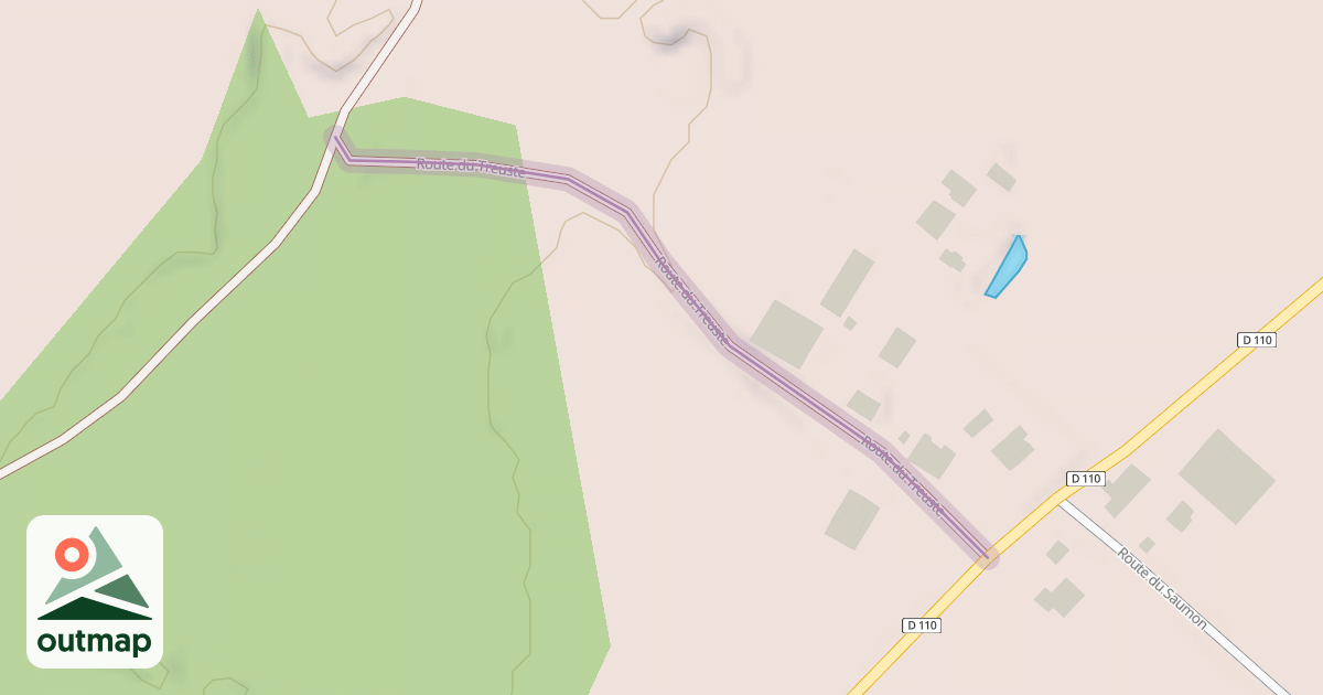 Map of Route du Treuste