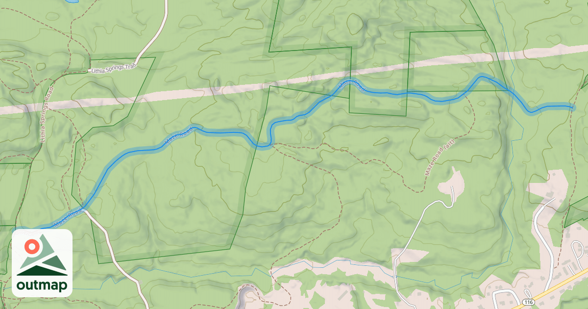 Map of Maze Road