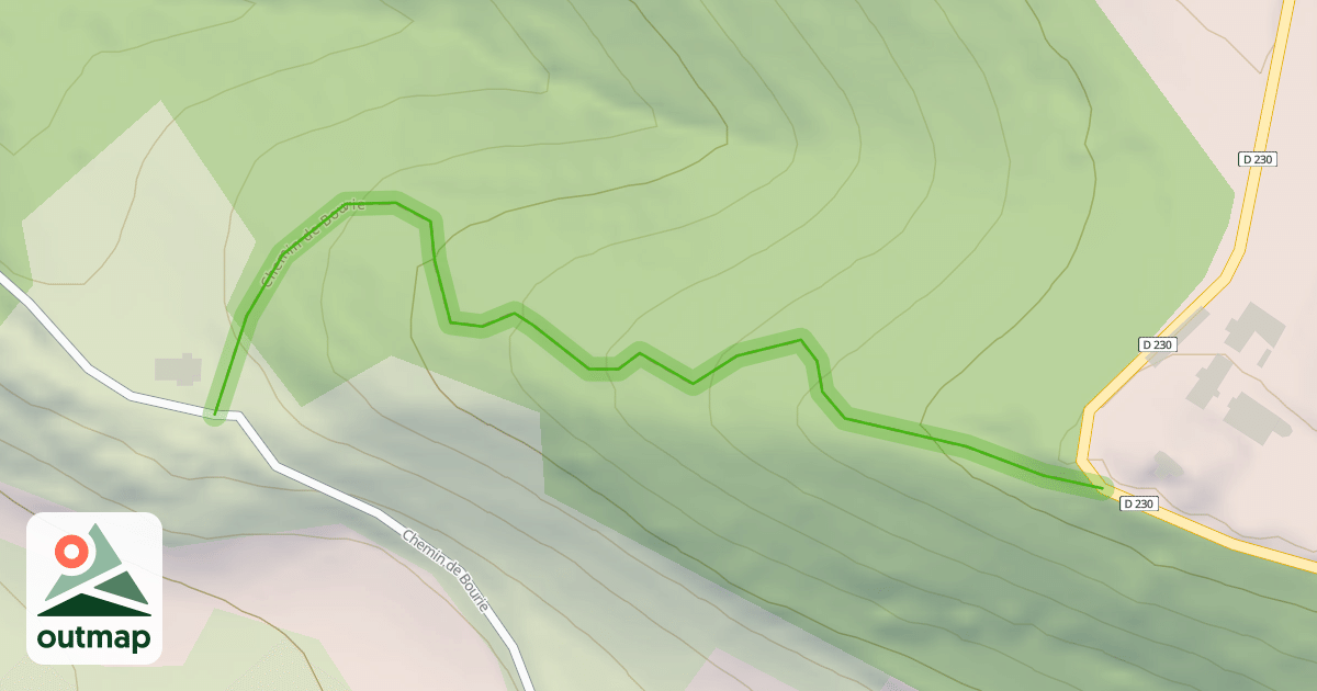 Map of Chemin de Bourie