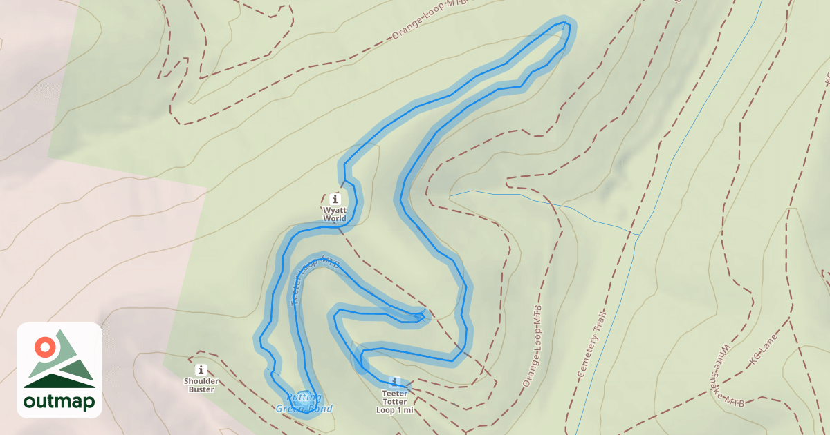 Map of Teeter Loop MTB