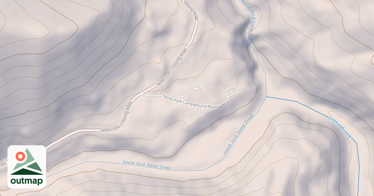 Map of NORTH FORK C.G.