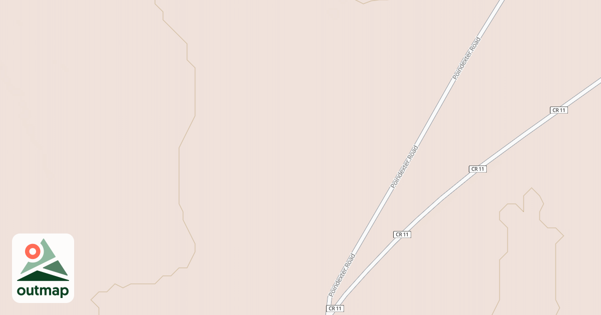 Map of POINTDEXTER CUTOFF
