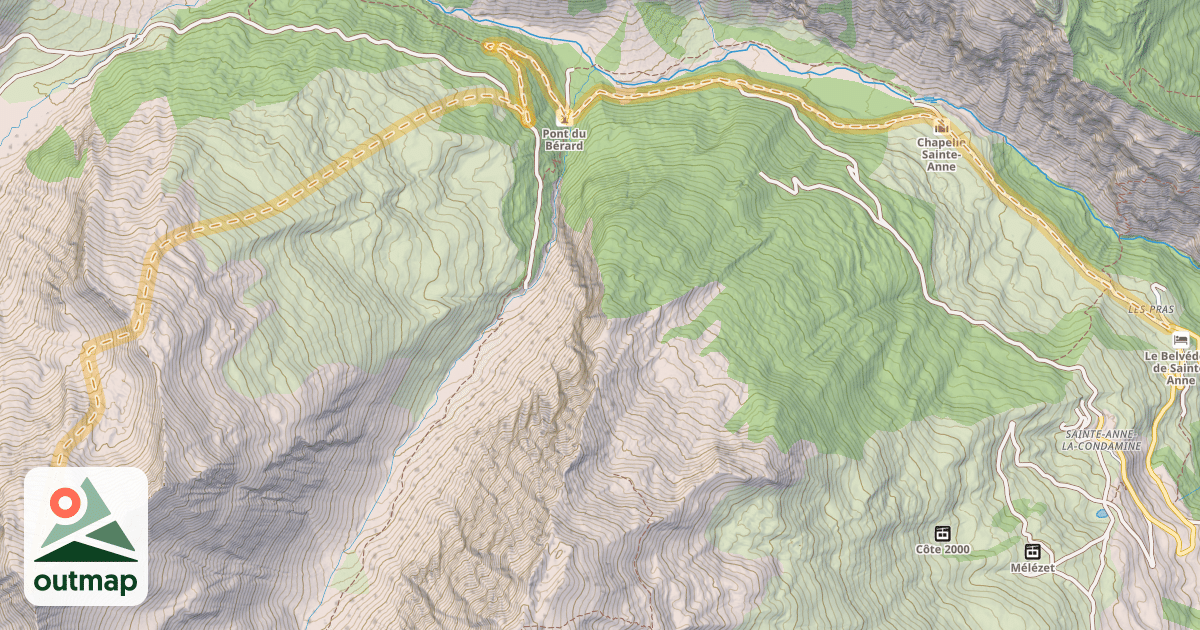 Map of Le Grand Clausis — Les Pras