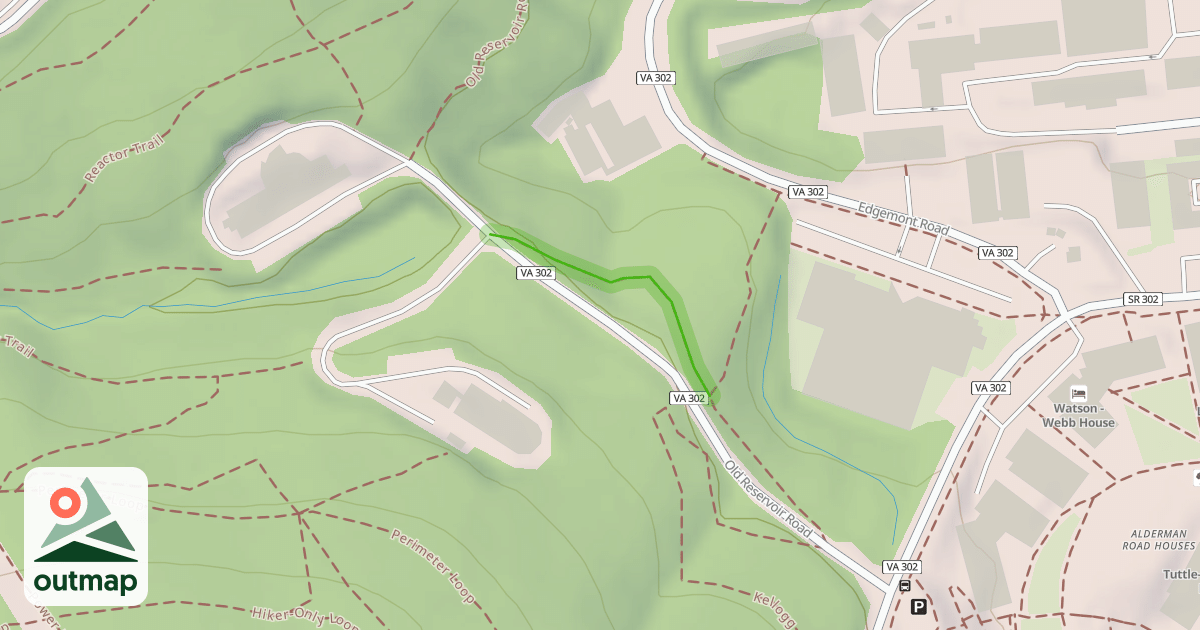 Map of Old Reservoir Road Connector