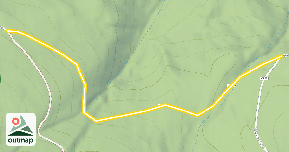 Map of Pole Creek Road