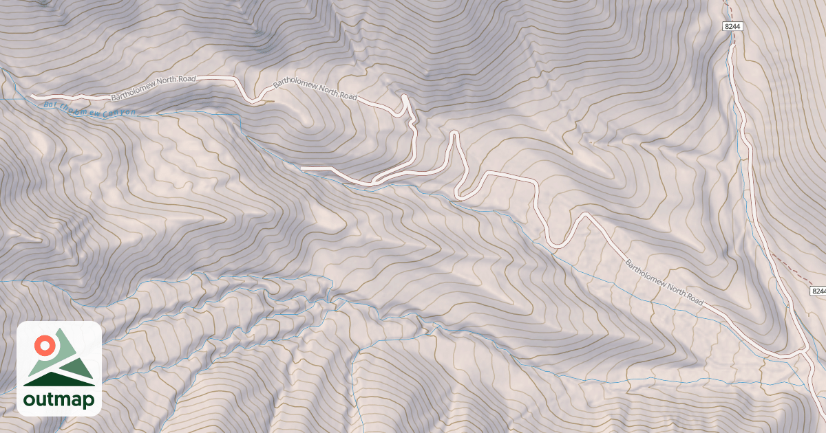 Map of BARTHOLOMEW NORTH
