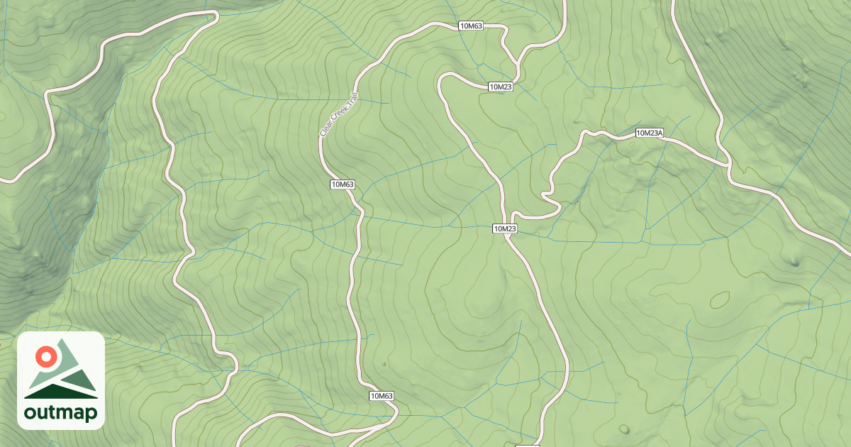 Map of CLEAR CREEK