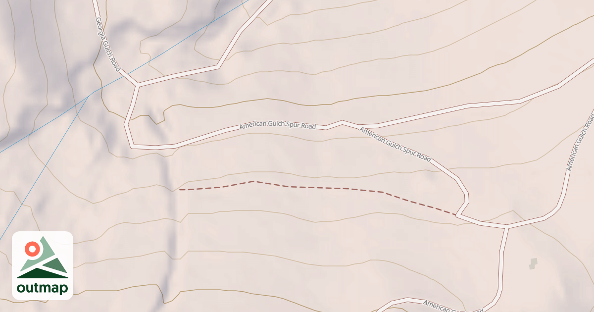 Map of AMERICAN GULCH SPUR