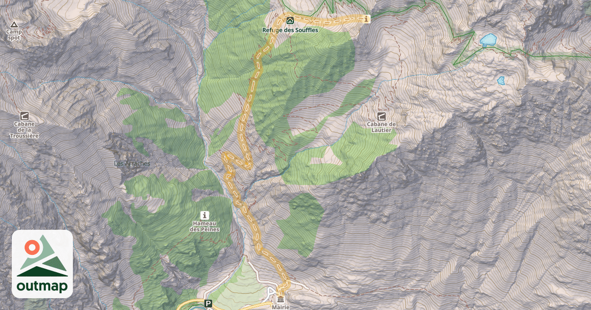 Map of Col des Clochettes — Villar-Loubière