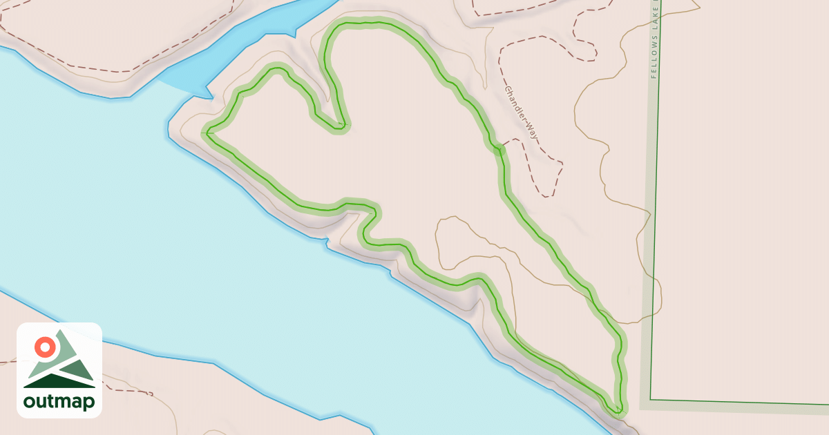 Map of Chandler Way Loop