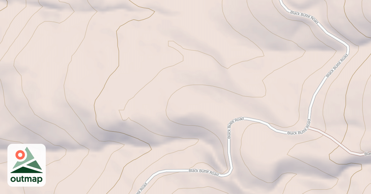 Map of BLACK BUTTE SPUR M