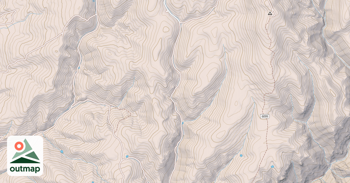 Map of DRY BREAD HOLLOW