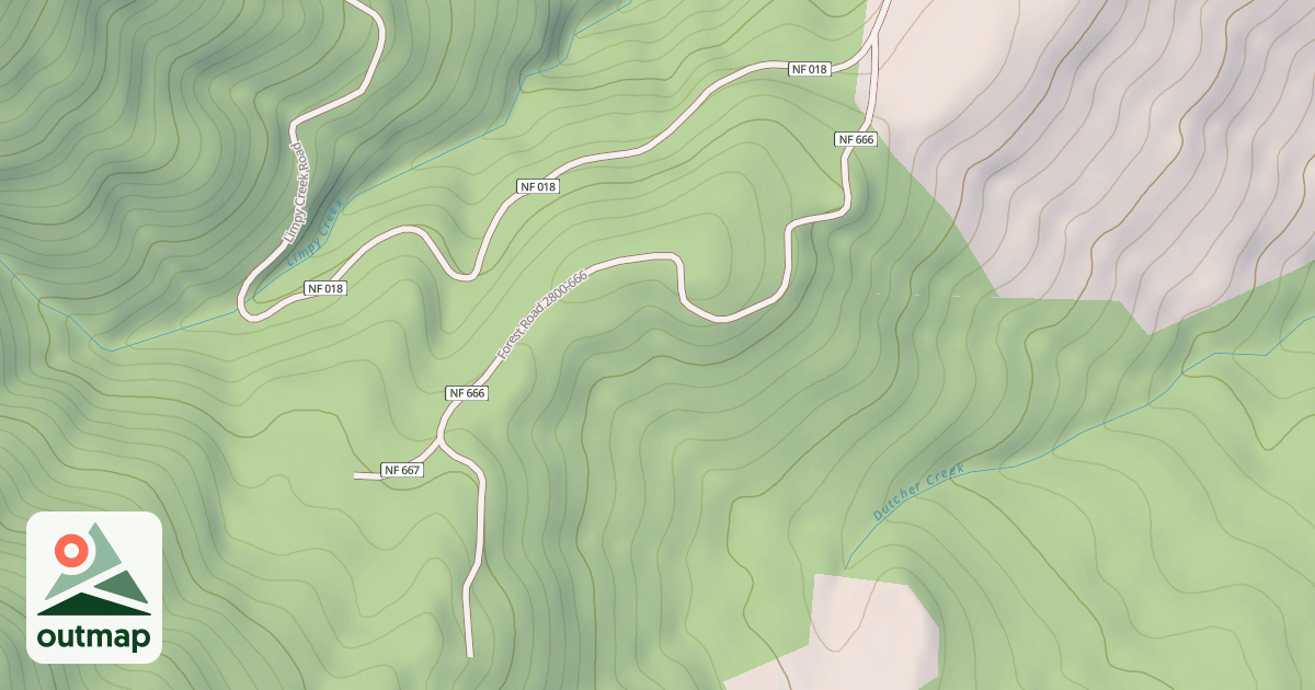 Map of MINE SPUR