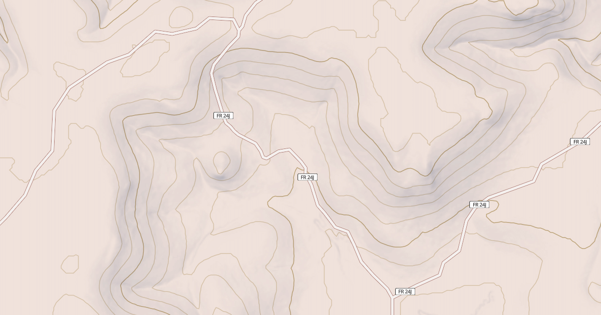 Map preview of USFS Motor Vehicle Use Map Roads {7680582C-8B75-4A0A-8847-C5747308F86F}
