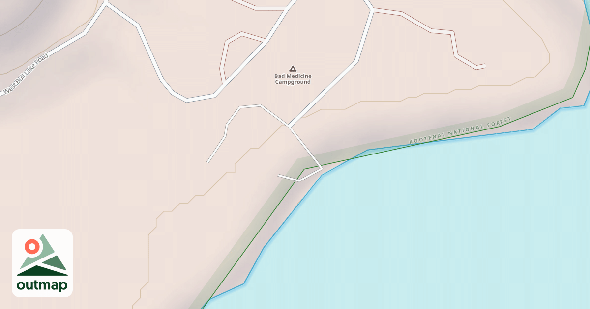 Map of BAD MEDICIN C.G. A