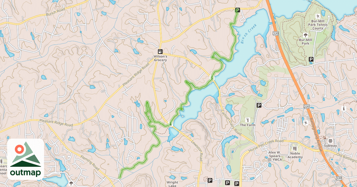 Map of Bald Eagle Trail